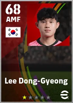 Lee Dong-Gyeong eFootball 2026 player card — 68 OVR AMF