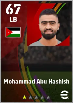 Mohammad Abu Hashish eFootball 2026 player card — 67 OVR LB