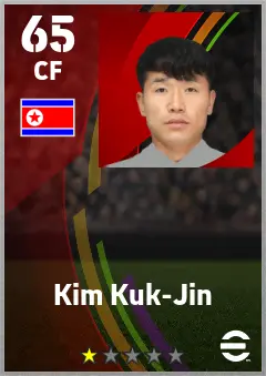Kim Kuk-Jin eFootball 2026 player card — 65 OVR CF