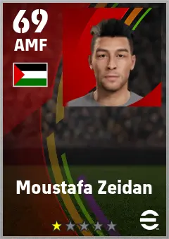 Moustafa Zeidan eFootball 2026 player card — 69 OVR AMF