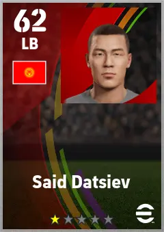 Said Datsiev eFootball 2026 player card — 62 OVR LB