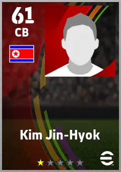 Kim Jin-Hyok eFootball 2026 player card — 61 OVR CB