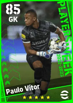 Paulo Vitor eFootball 2026 player card — 85 OVR GK