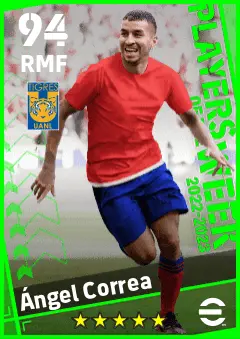 Angel Correa eFootball 2026 player card — 94 OVR RMF