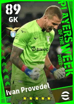 Ivan Provedel eFootball 2026 player card — 89 OVR GK