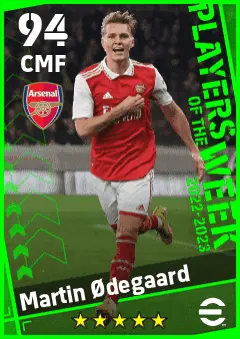 Martin Odegaard eFootball 2026 player card — 94 OVR CMF