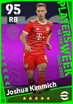 Joshua Kimmich eFootball 2026 player card — 95 OVR RB