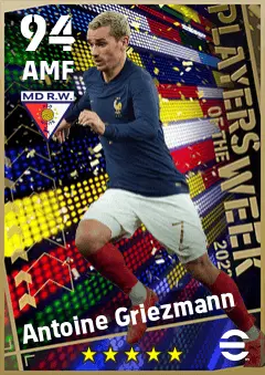 Antoine Griezmann eFootball 2026 player card — 94 OVR AMF