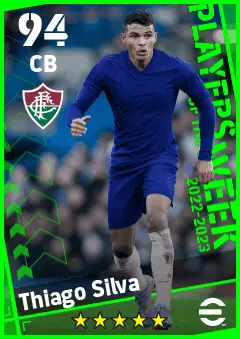 Thiago Silva eFootball 2026 player card — 94 OVR CB