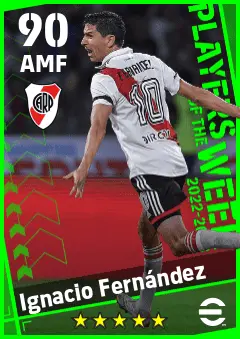 Ignacio Fernandez eFootball 2026 player card — 90 OVR AMF