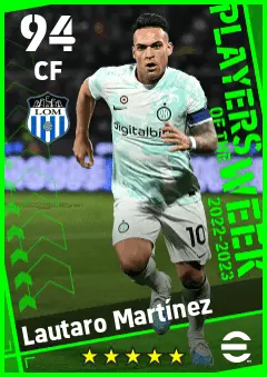 Lautaro Martinez eFootball 2026 player card — 94 OVR CF