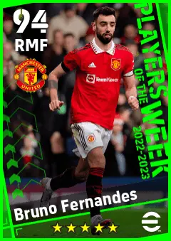 Bruno Fernandes eFootball 2026 player card — 94 OVR RMF