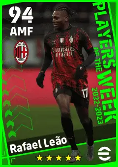 Rafael Leao eFootball 2026 player card — 94 OVR AMF