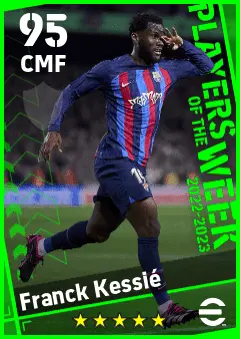 Franck Kessie eFootball 2026 player card — 95 OVR CMF