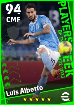 Luis Alberto eFootball 2026 player card — 94 OVR CMF