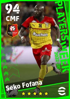 Seko Fofana eFootball 2026 player card — 94 OVR CMF