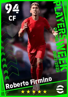 Roberto Firmino eFootball 2026 player card — 94 OVR CF