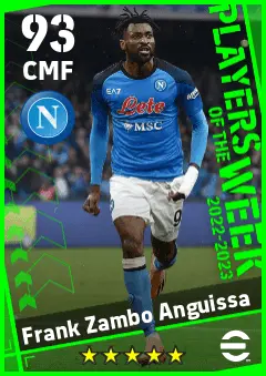 Frank Zambo Anguissa eFootball 2026 player card — 93 OVR CMF