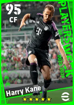 Harry Kane eFootball 2026 player card — 95 OVR CF