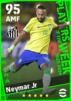 Neymar Jr eFootball 2026 player card — 95 OVR AMF