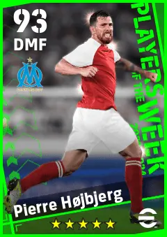 Pierre Hojbjerg eFootball 2026 player card — 93 OVR DMF