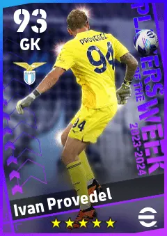 Ivan Provedel eFootball 2026 player card — 93 OVR GK
