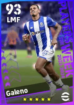 Galeno eFootball 2026 player card — 93 OVR LMF