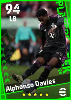 Alphonso Davies eFootball 2026 player card — 94 OVR LB