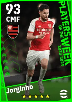 Jorginho eFootball 2026 player card — 93 OVR CMF