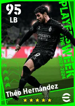 Theo Hernandez eFootball 2026 player card — 95 OVR LB