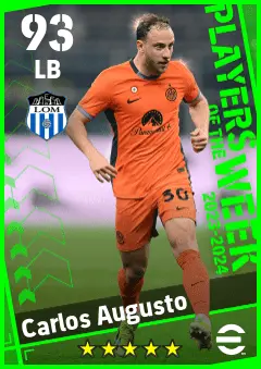 Carlos Augusto eFootball 2026 player card — 93 OVR LB