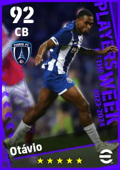 Otavio eFootball 2026 player card — 92 OVR CB