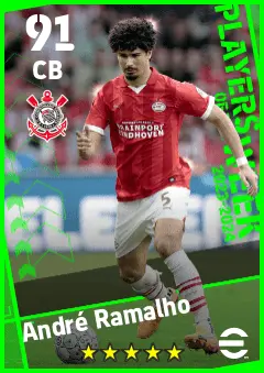 Andre Ramalho eFootball 2026 player card — 91 OVR CB