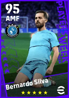 Bernardo Silva eFootball 2026 player card — 95 OVR AMF