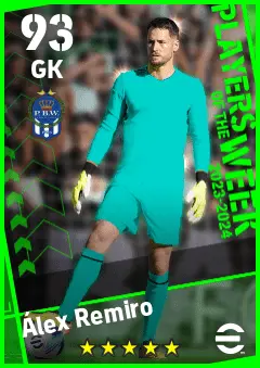 Alex Remiro eFootball 2026 player card — 93 OVR GK