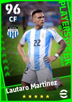 Lautaro Martinez eFootball 2026 player card — 96 OVR CF