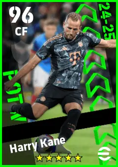 Harry Kane eFootball 2026 player card — 96 OVR CF
