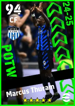 Marcus Thuram eFootball 2026 player card — 94 OVR CF