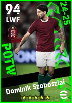 Dominik Szoboszlai eFootball 2026 player card — 94 OVR LWF