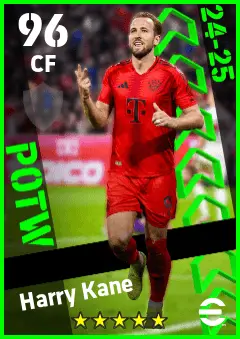 Harry Kane eFootball 2026 player card — 96 OVR CF