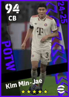 Kim Min-Jae eFootball 2026 player card — 94 OVR CB