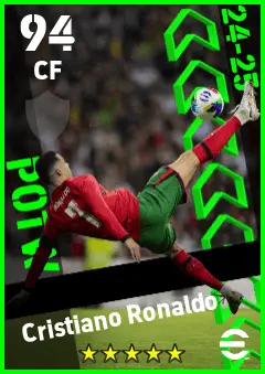 Cristiano Ronaldo eFootball 2026 player card — 94 OVR CF