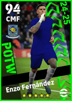 Enzo Fernandez eFootball 2026 player card — 94 OVR CMF