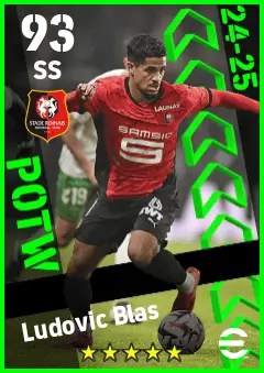 Ludovic Blas eFootball 2026 player card — 93 OVR SS