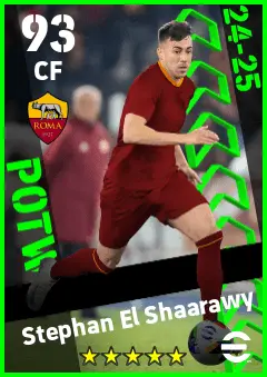 Stephan El Shaarawy eFootball 2026 player card — 93 OVR CF