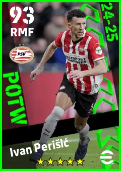 Ivan Perisic eFootball 2026 player card — 93 OVR RMF