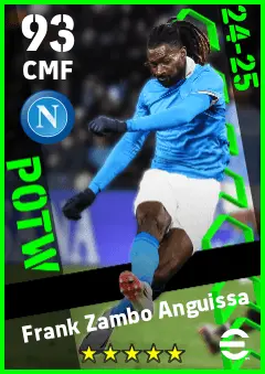 Frank Zambo Anguissa eFootball 2026 player card — 93 OVR CMF