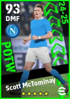Scott McTominay eFootball 2026 player card — 93 OVR DMF