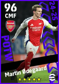 Martin Odegaard eFootball 2026 player card — 96 OVR CMF