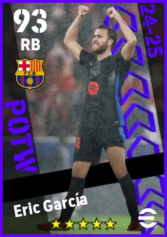 Eric Garcia eFootball 2026 player card — 93 OVR RB